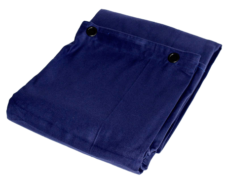 Molton Bagtæppe m. Øjer (Bleu)