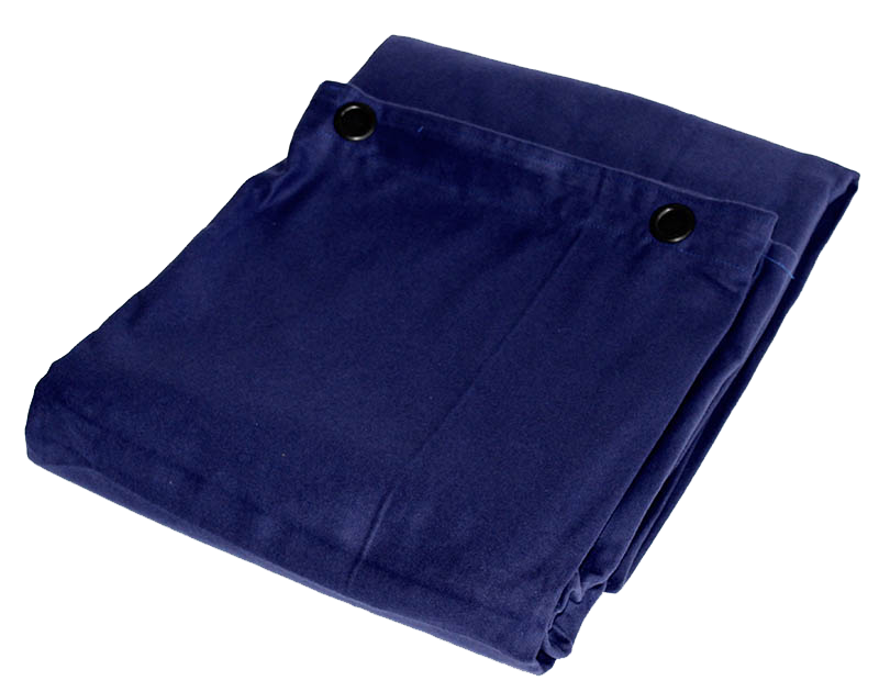 Molton Bagtæppe m. Øjer (Bleu)