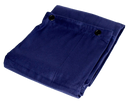 Molton Bagtæppe m. Øjer (Bleu)