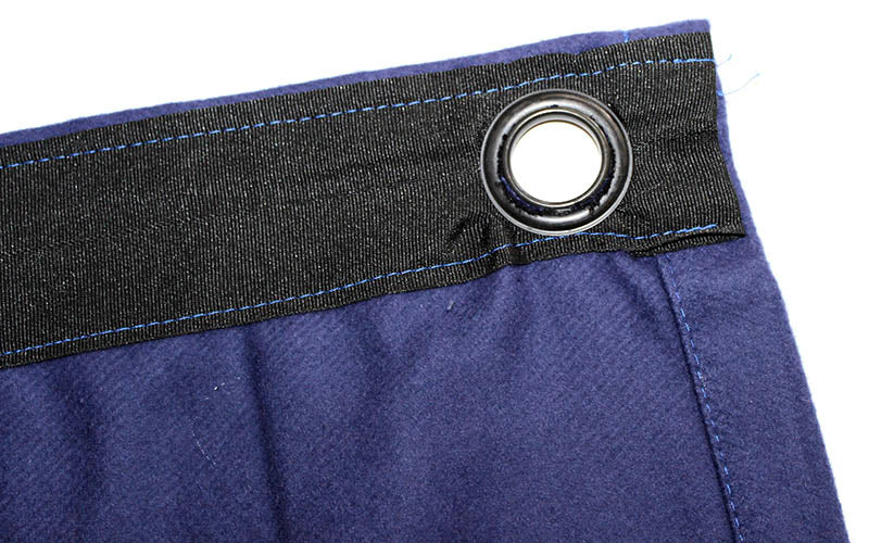 Molton Bagtæppe m. Øjer (Bleu)