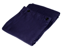 Molton Bagtæppe m. Øjer (Bleu marine)