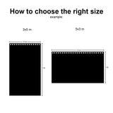 Molton Backdrop with eyelets (Bordeaux)