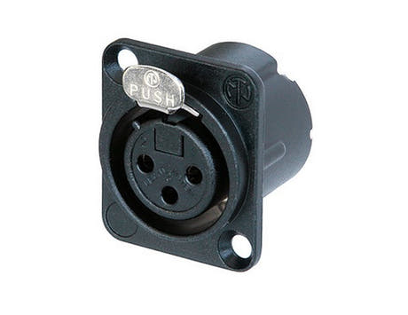 Neutrik NC3FD-LX-B Connecteur XLR D-type Châssis