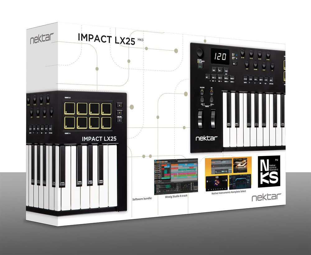 Nektar Impact LX25mk3 Claviers MIDI