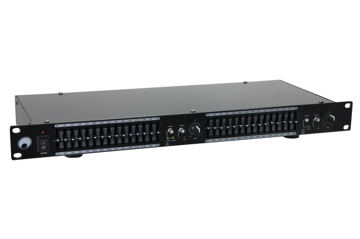 Omnitronic GEQ-2150 2x 15 Bandes Égaliseur Graphique