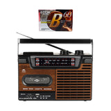 Studio 57 Lecteur de cassette avec FM et Bluetooth, Marron + Cassette