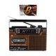 Studio 57 Lecteur de cassette avec FM et Bluetooth, Marron + Cassette