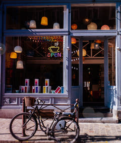 Enseigne néon "Coffee Open"