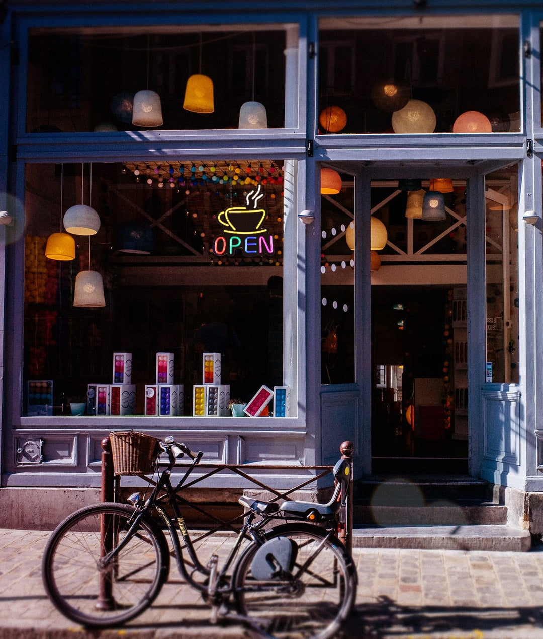 Enseigne néon "Coffee Open"