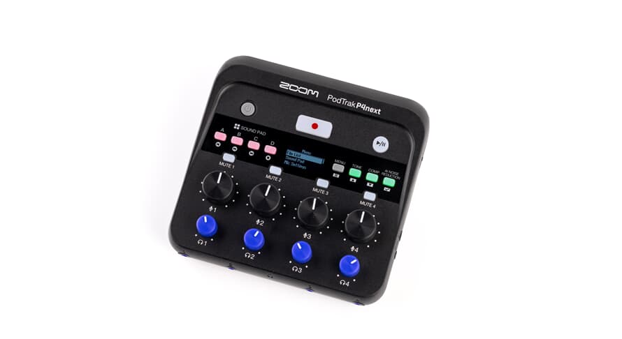 Zoom P4 PodTrak P4next Enregistreur de Podcast