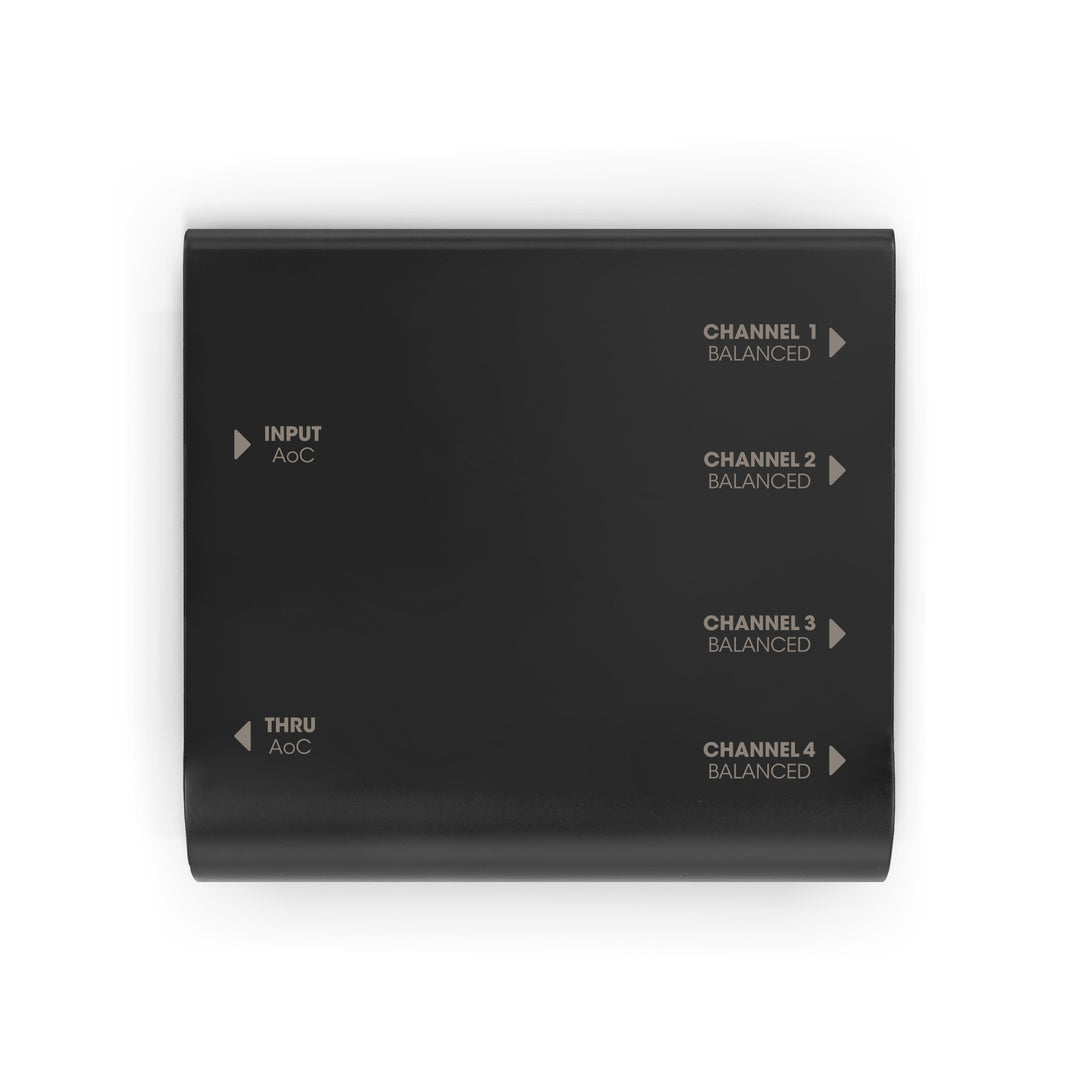 Palmer AoC Box XLRm - Boîtier Audio over Cat de etherCON vers 4 x XLR mâle