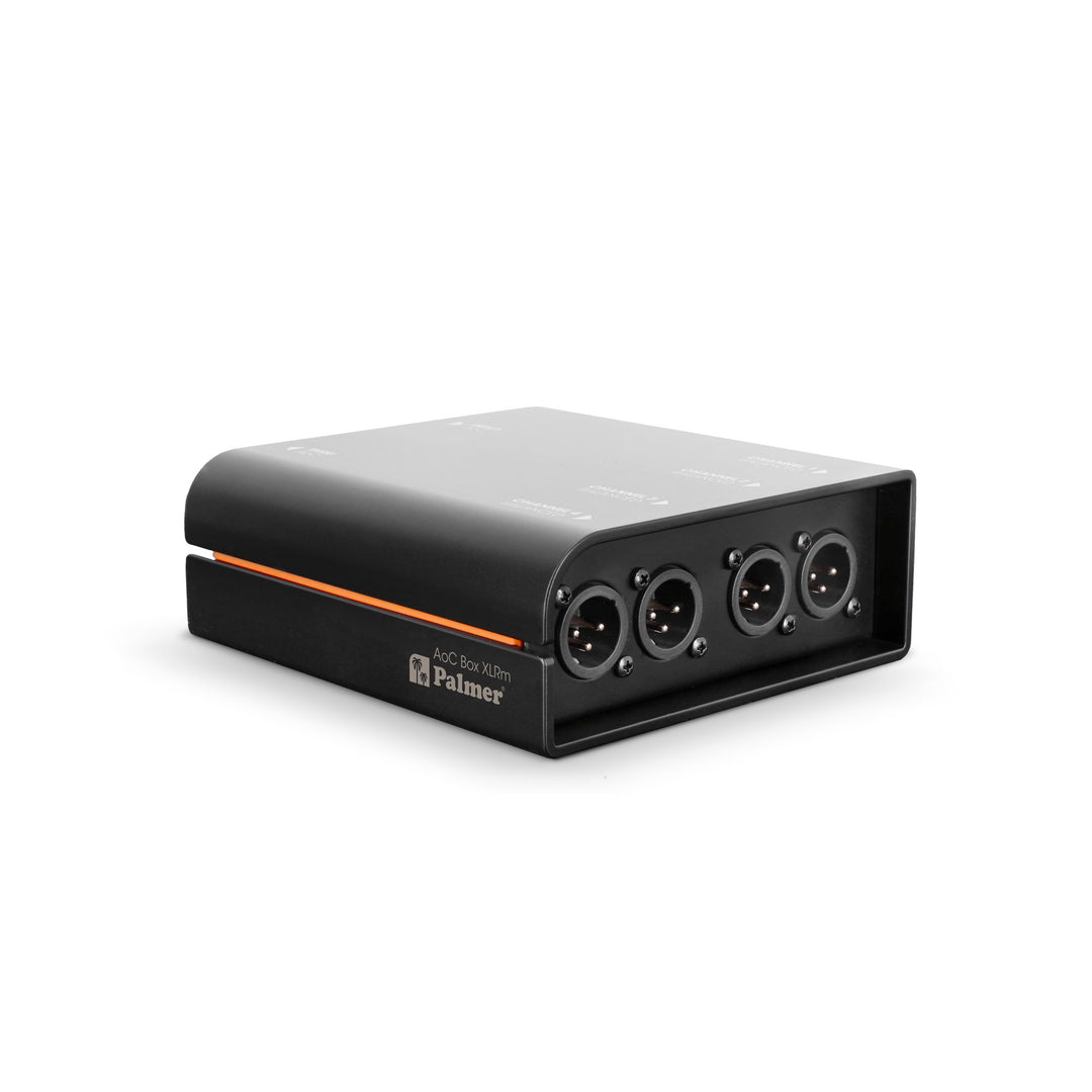 Palmer AoC Box XLRm - Boîtier Audio over Cat de etherCON vers 4 x XLR mâle