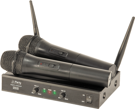 Ibiza Système de Microphones Sans Fil (2 canaux)