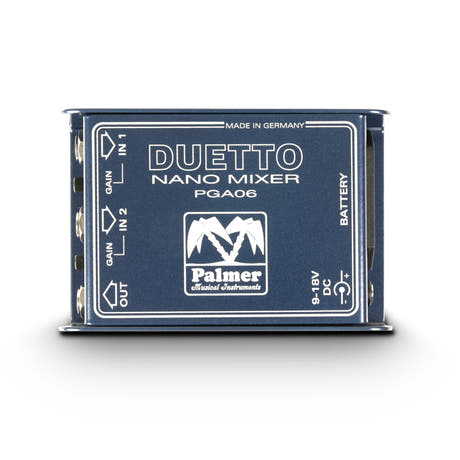 Palmer DUETTO - Nano-mixer pour guitares et signaux ligne
