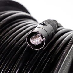 Perfex CAT7 enrouleur de câble (NOIR) 30m