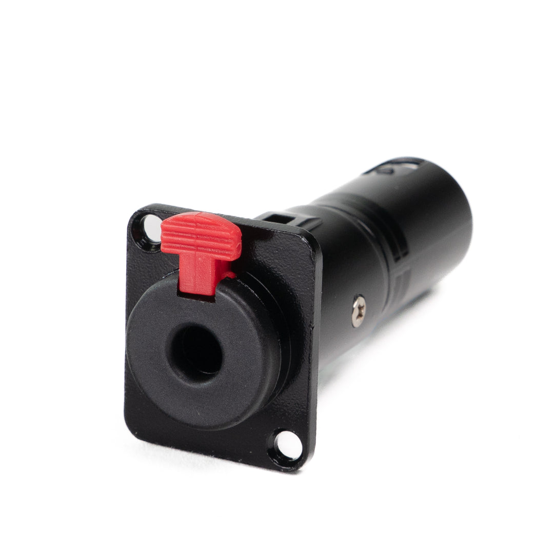 Perfex Jack vers XLR Mâle Châssis Connecteur (Noir)
