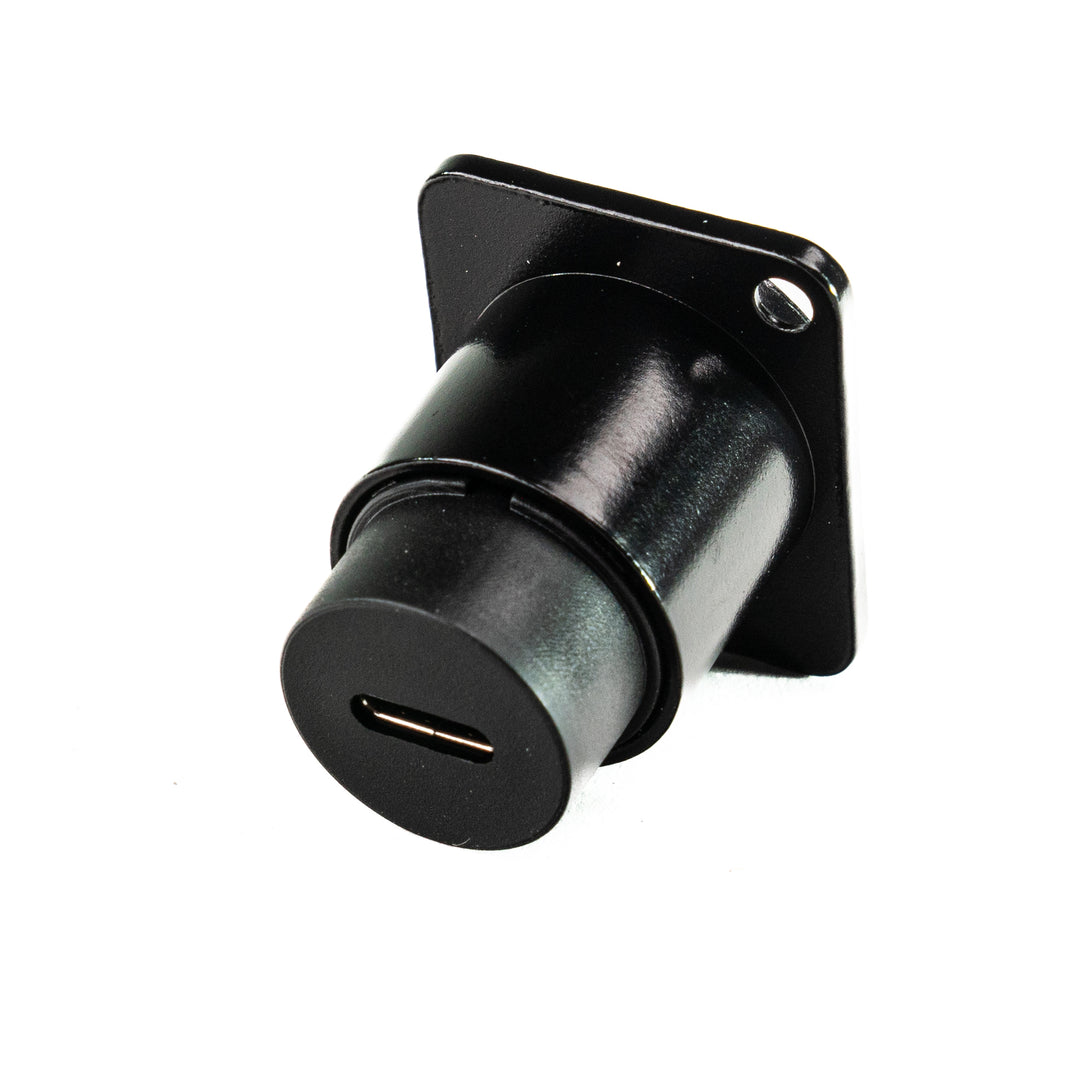 Perfex USB-C vers USB-C Châssis Connecteur (Noir)