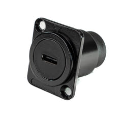 Perfex USB-C vers USB-C Châssis Connecteur (Noir)