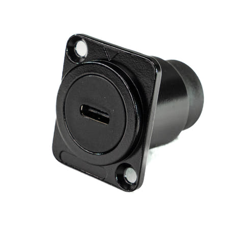 Perfex USB-C vers USB-C Châssis Connecteur (Noir)