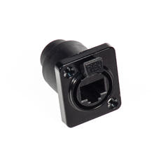 Perfex RJ45 Châssis Prise (Noir)