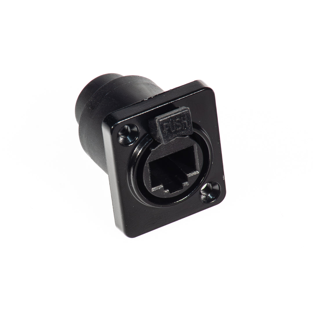 Perfex RJ45 Châssis Prise (Noir)