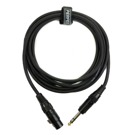 Perfex XLR Femelle vers Jack Équilibré (3m)