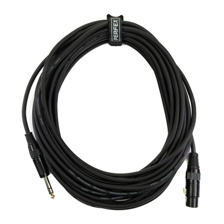 Perfex XLR Femelle vers Jack Équilibré (10m)