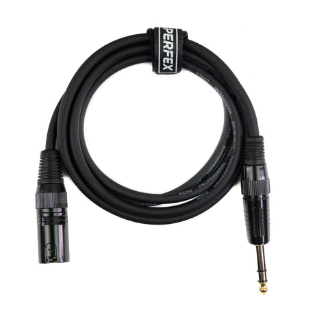 Perfex XLR Mâle vers Jack Équilibré (1,5m)