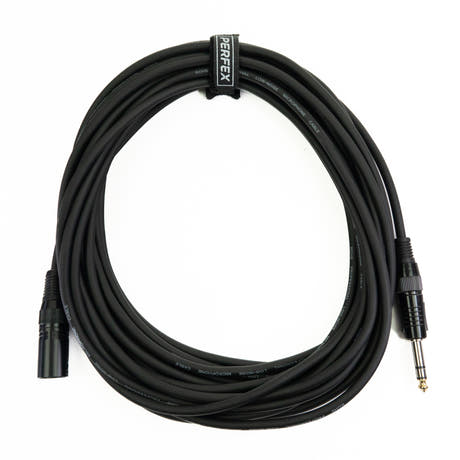 Perfex XLR Mâle vers Jack Équilibré (10m)