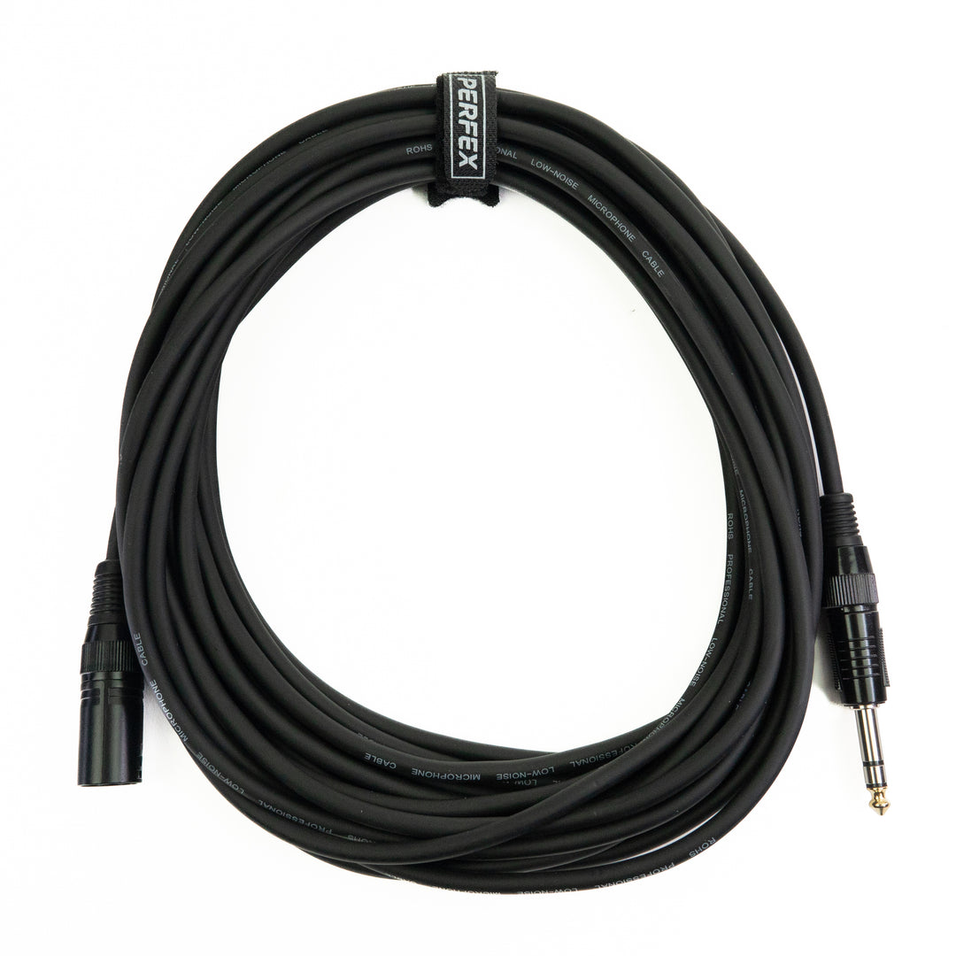 Perfex XLR Mâle vers Jack Équilibré (10m)