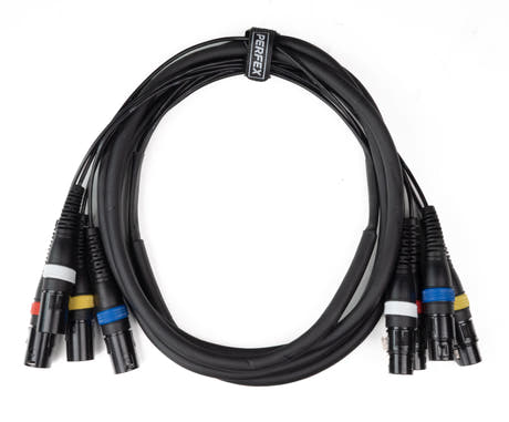 Par-4 multicore XLR mâle vers XLR femelle (3m)
