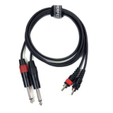 Perfex 2x jack vers 2x phono RCA (1,3m)