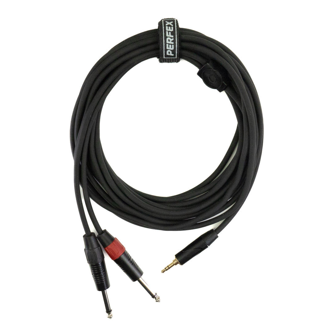 Perfex 2x Jack vers Minijack 3,5mm Câble (6m)