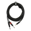 Perfex 2x jack to 3.5mm mini-jack cable (6m)