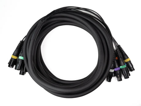 Par-8 multicore XLR mâle vers XLR femelle (10m)