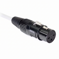 Perfex Câble DMX 3-Pin (6m - Blanc)