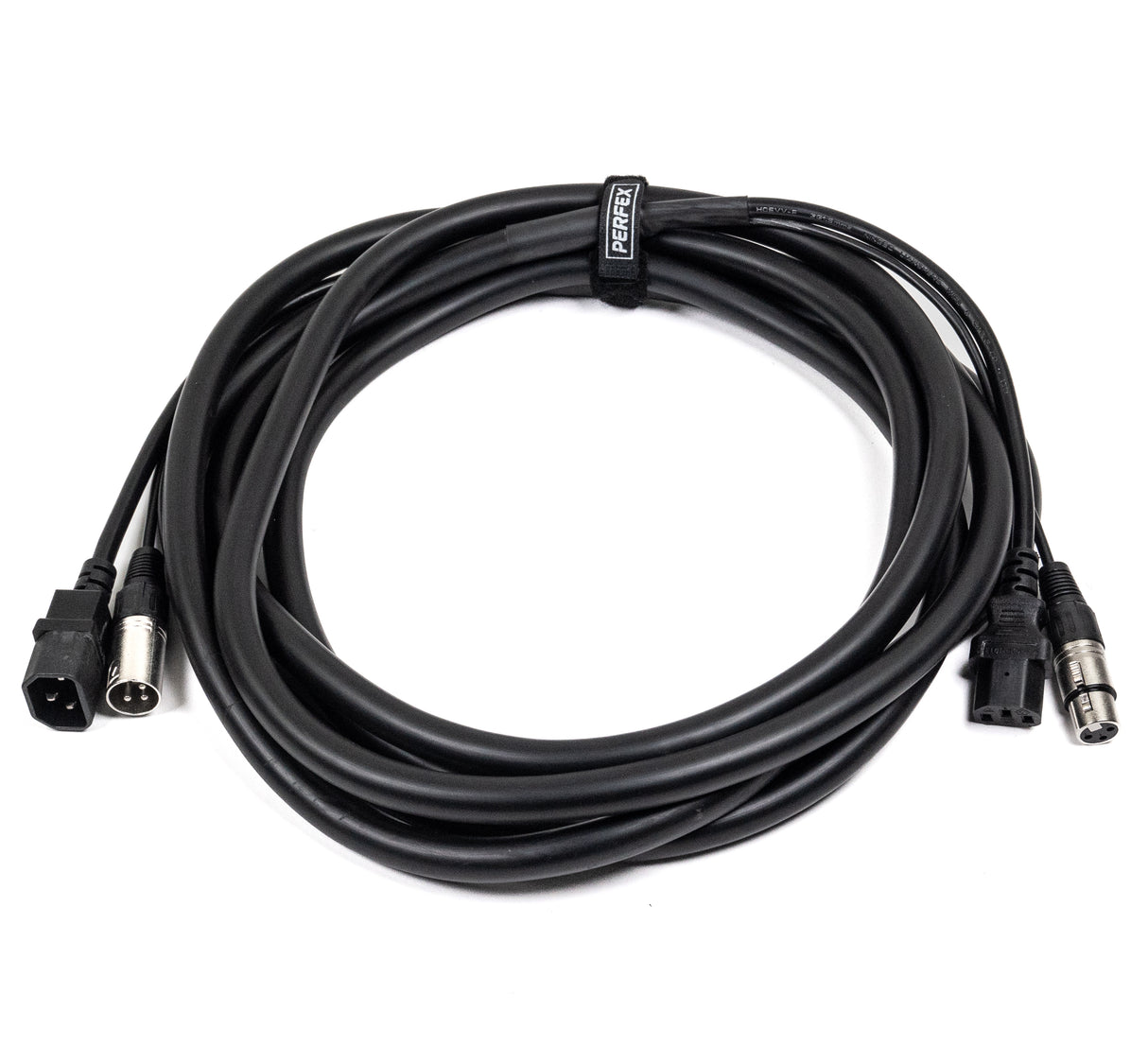 Perfex IEC & XLR Câbles Muïipies (DMX, 5m)