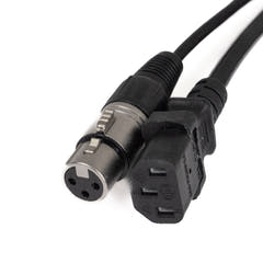Perfex IEC & XLR Câbles Muïipies (DMX, 5m)