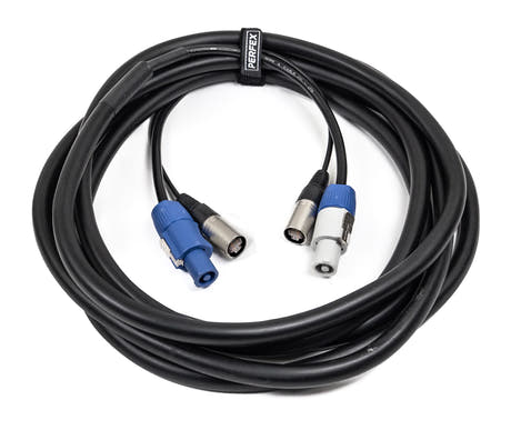 Perfex Powercon & CAT Câble combiné (20m)