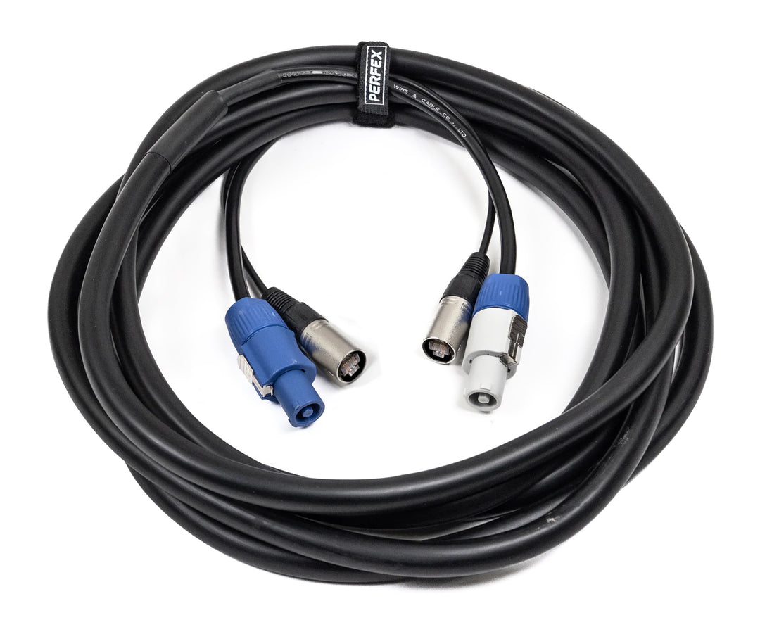 Perfex Powercon & CAT Câble combiné (20m)
