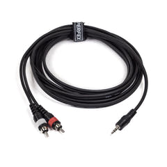Perfex Câble adaptateur Minijack vers 2x RCA Phono (3m)