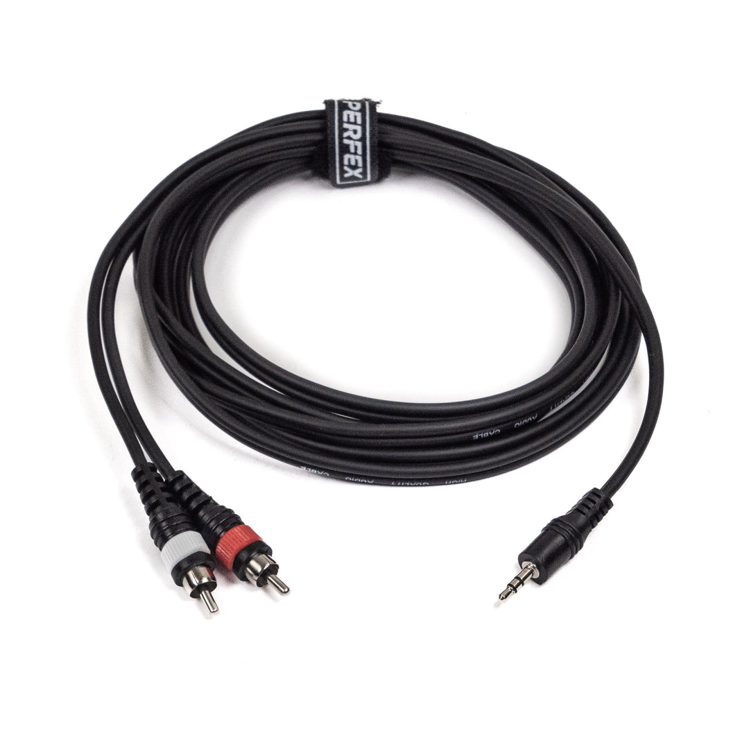 Perfex Câble adaptateur Minijack vers 2x RCA Phono (3m)