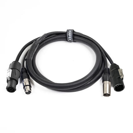 Perfex True1 & XLR Câble combiné (DMX, 1m)