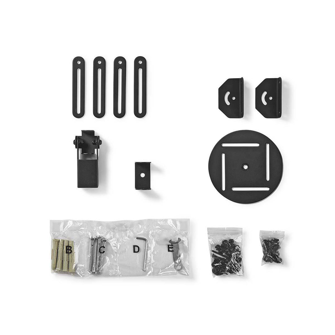 Support plafond projecteur entièrement articulé (Noir, 10kg)