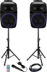 Ibiza Sound system w. USB/SD Player and Bluetooth (15")
