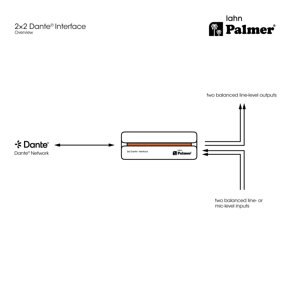 Palmer RIVER lahn - Interface Dante® 2x2