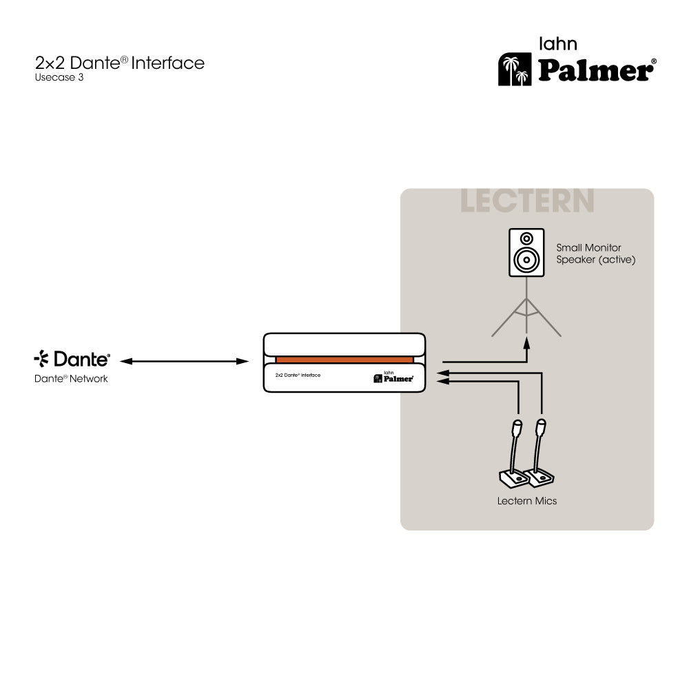 Palmer RIVER lahn - Interface Dante® 2x2