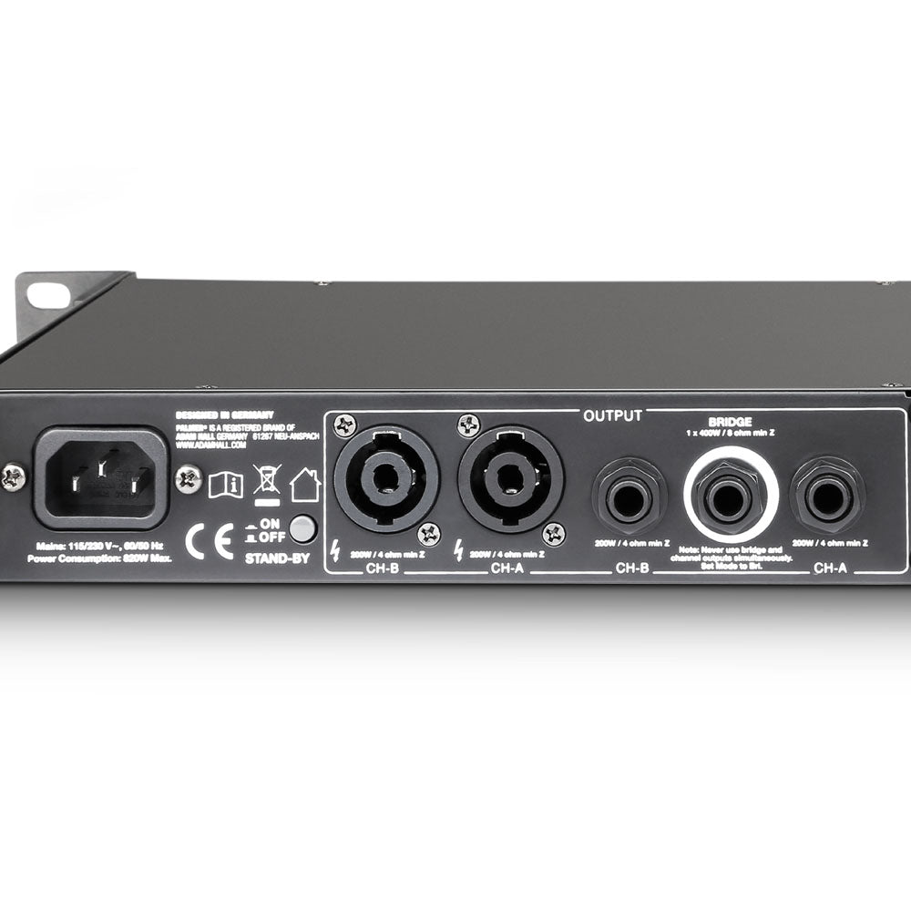 Palmer MACHT 402 - Amplificateur d’effets stéréo 19" pour guitare