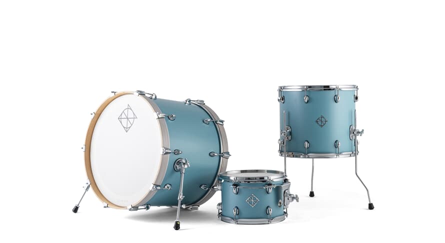 Dixon PODCSTH322-01-QB set de fûts, bleu quetzal satiné