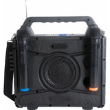 Portable karaoke speaker with screen and 2 microphones